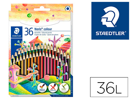36 lápices de colores Staedtler Noris Colour Wopex ecológico
